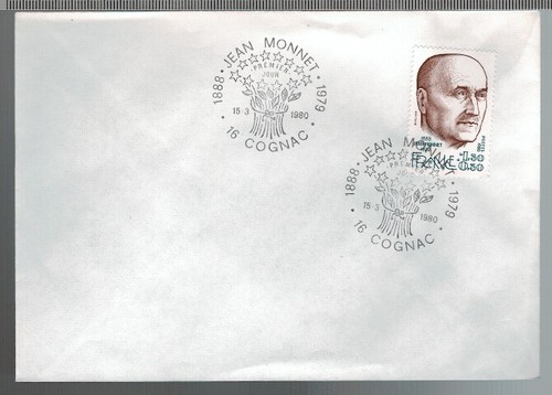 1980 timbre sur lettre - 1980,