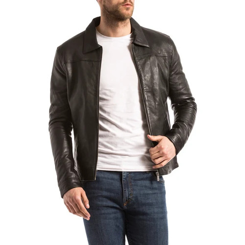 Blue wellford veste cuir - veste,