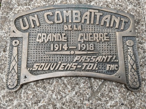 Ancienne rare plaque un - ancienne,