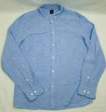 CHEMISE HOMME H&M MANCHES LONGUES COTON LIN TAILLE M très bon état s