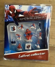 COFFRET    10 FEVES SERIE COMPLETE+1 FEVE COLLECTOR SPIDERMAN 2 2014
