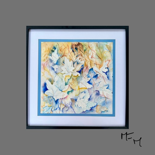 Tableau aquarelle abstrait - tableau,