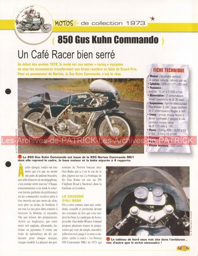 Norton gus kuhn - gus, commando