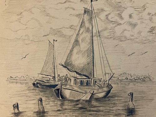 Très beau dessin encre noire - très,
