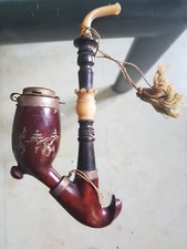 pipe Alsace Lorraine fourneau en bruyère garantie manche ebene  embout en corne