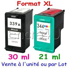 Cartouches d'encre remanufacturées : HP 339 XL et HP 344 XL ( Noir et Couleurs )