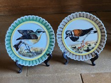  Paire Assiette Oiseaux
