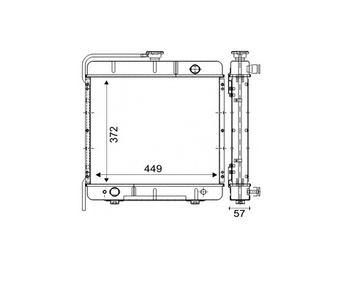 Radiateur moteur pour - radiateur,