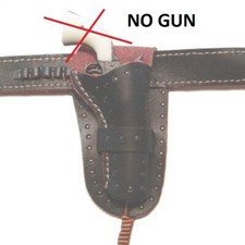 1/6 Battle Gear Toys 495 02 Holster 1 Loop Cuir Clouté Marron - Western Sideshow