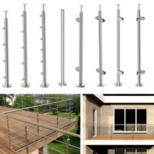Poteau En Acier Inoxydable Pour Garde-Corps Avec Support En Verre