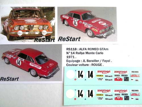 Rs118 decal restart alfa - rs118,