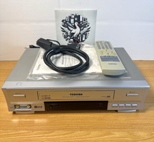 Magnétoscope Toshiba V-442ef Lecteur Cassettes VHS/PAL/SECAM Vintage +Accessoire
