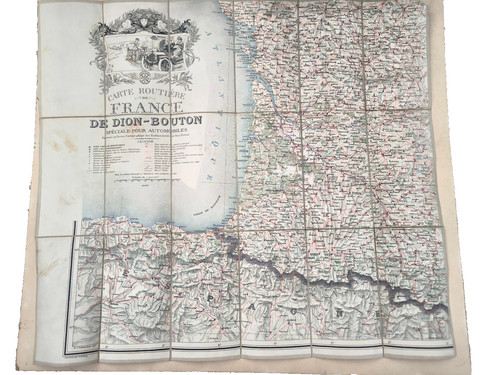 Carte routière entoilée - routière, de