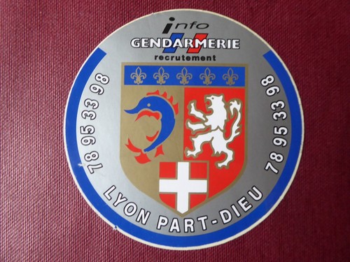 Autocollant gendarmerie - autocollant,