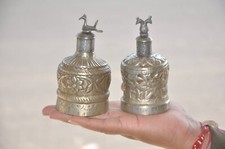 2 Pièces Vintage Blanc Métal