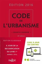 Code de l'urbanisme 2016