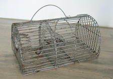 Petit Piège à Rongeurs Souris rats Nasse en métal Fils de Fer Vintage