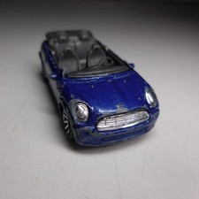 N24.451 Mini Cooper Cabrio Majorette voiture sport miniature métal bleu