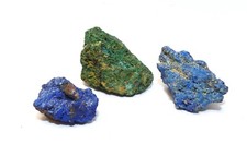 Minéraux Collection - Lot 3 pièces de Chessy Les Mines , Chessylite Cuprite -3cm