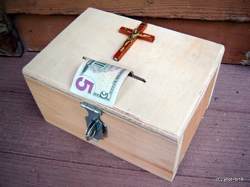 Crucifix christian alms tithe - christian, alms/tithe