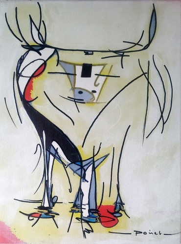 Tableau peinture taureau - tableau,, peinture,