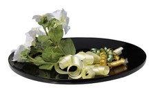 Bol ,Assiette,Depose En Élégant Noir - Ø 35 CM - Rond