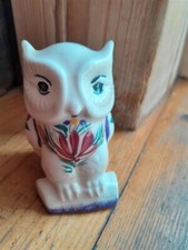Hibou Chouette Henriot HB France numéroté peint main faïence Quimper céramique