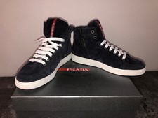 sneakers suede bleu PRADA