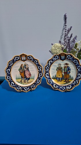 Paire assiettes henriot - paire,