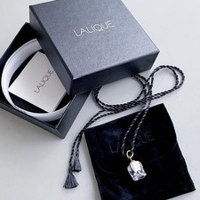 LALIQUE Collier Pendentif Muguet Cristal Blanc Muguet Accessoires E03