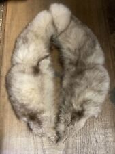 Col Écharpe Renard Gris Veritable