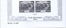 2 Timbre datés Poste aérienne 93A Neuf** de l'affiche Vue aérienne de Paris 2022