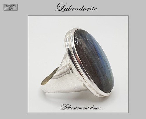 Grande bague argent - argent, et