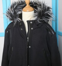 16ans  PARKA à capuche fille chaude & déperlante   IKKS noire