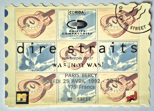 Dire straits live - straits, ticket