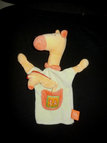 Doudou marionnette girafe les - marionnette,