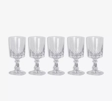 Cristal d'Arques - Modèle Louvre - Lot de 5 verres à vin