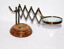 Laiton Souple Agrandissant Verre Table Haut Travail Article Bureau Décor Cadeau