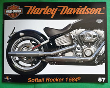 FASICULE HARLEY DAVIDSON ALTAYA N° 57 :" softail rocker 1584 "  tbe