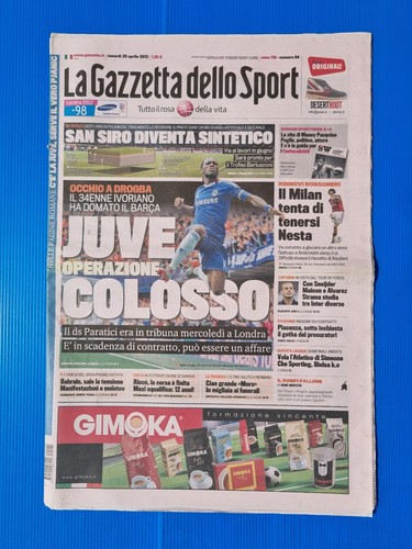 Gazetta dello sport - dello, avril