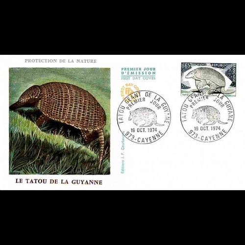Fdc tatou géant - fdc, jf