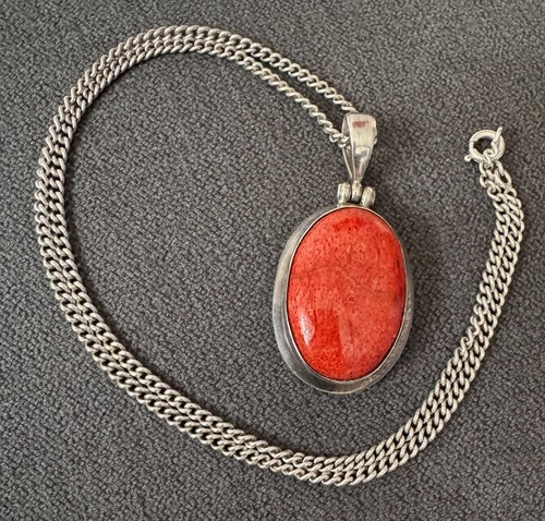 Bijou ancien collier corail - en,