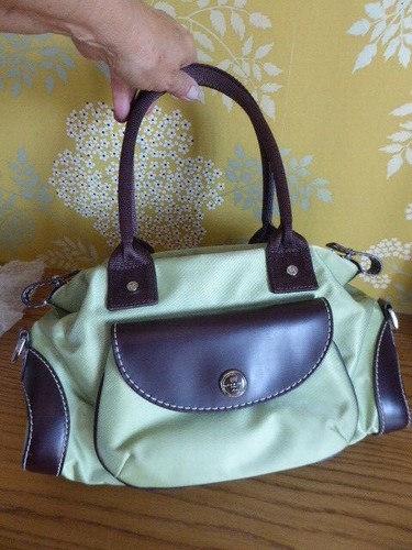 Lancel sac mains toile vert - sac,