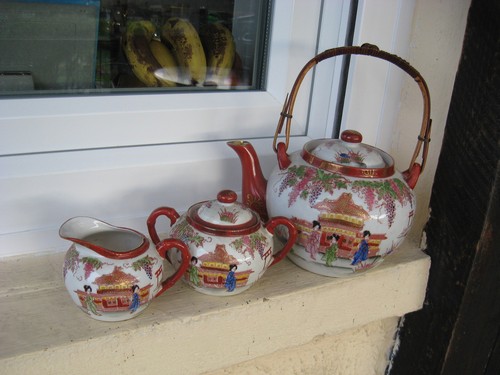 Theiere sucrier cremier - theiere,