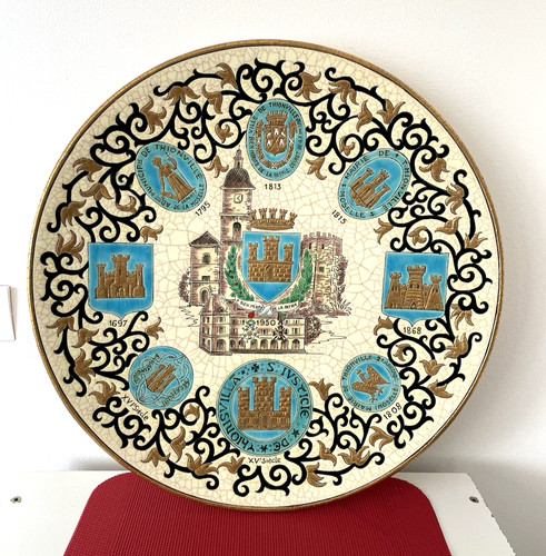 Grand plat emaux longwy - plat, de