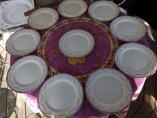10 Assiettes Plates Faience
