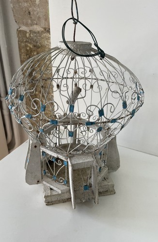 Ancienne cage oiseaux retro - cage,