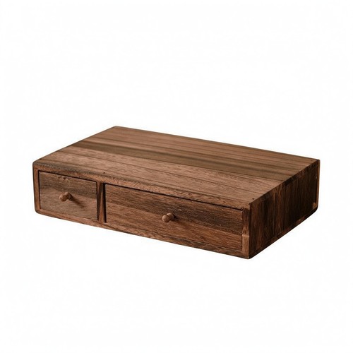 Coffret bureau bois boutons - coffret,