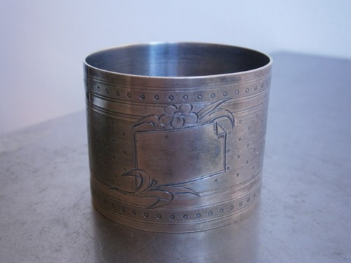 Rond serviette argent - de,