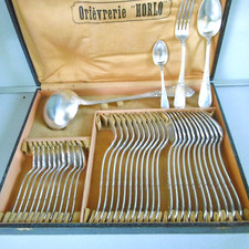 menagere 37 pieces metal argente AF84